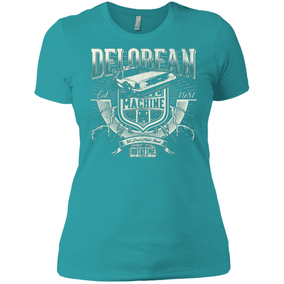 T-Shirts Tahiti Blue / X-Small Time Machine Women's Premium T-Shirt