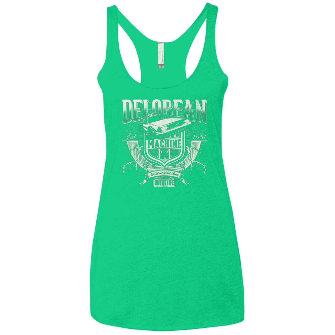 T-Shirts Envy / X-Small Time Machine Women's Triblend Racerback Tank