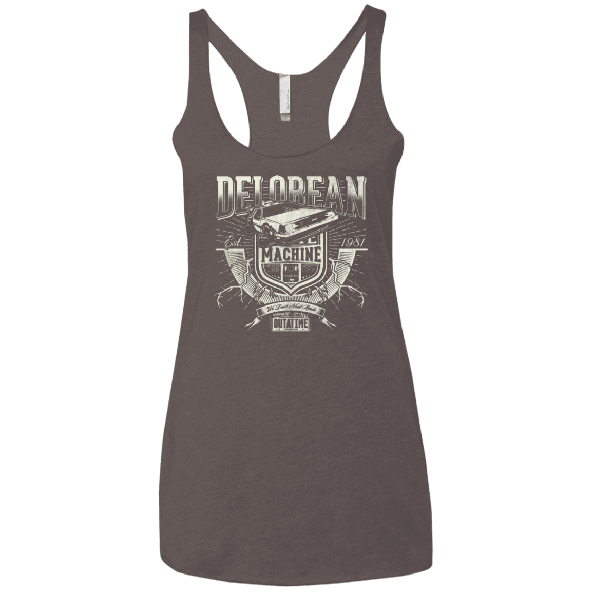 T-Shirts Macchiato / X-Small Time Machine Women's Triblend Racerback Tank