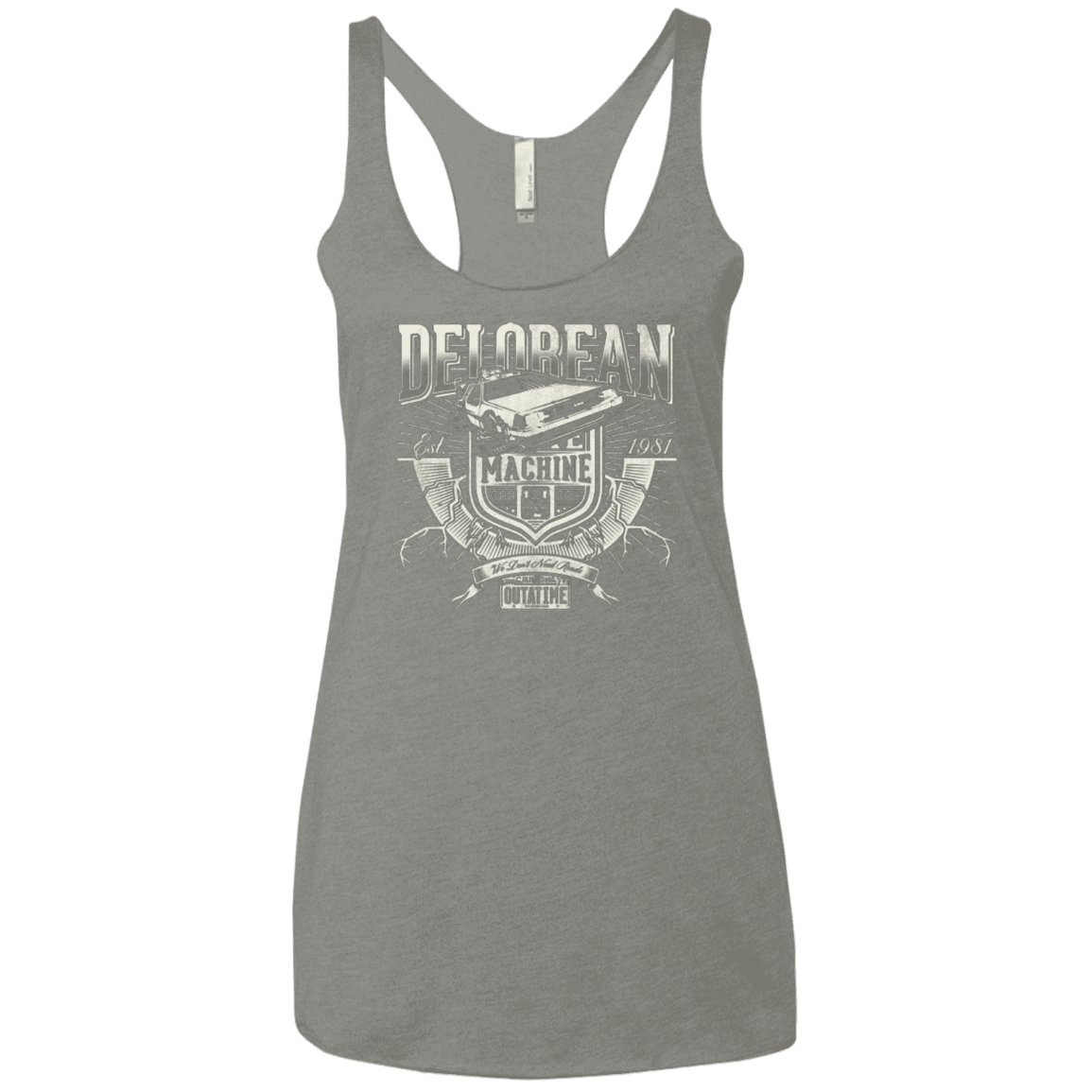 T-Shirts Venetian Grey / X-Small Time Machine Women's Triblend Racerback Tank