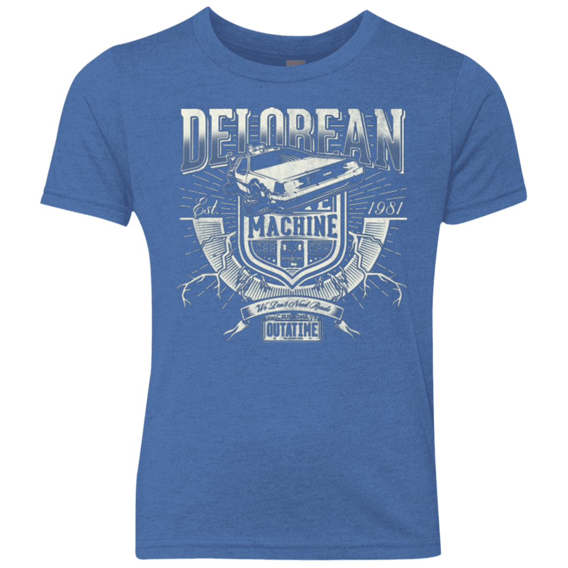 T-Shirts Vintage Royal / YXS Time Machine Youth Triblend T-Shirt