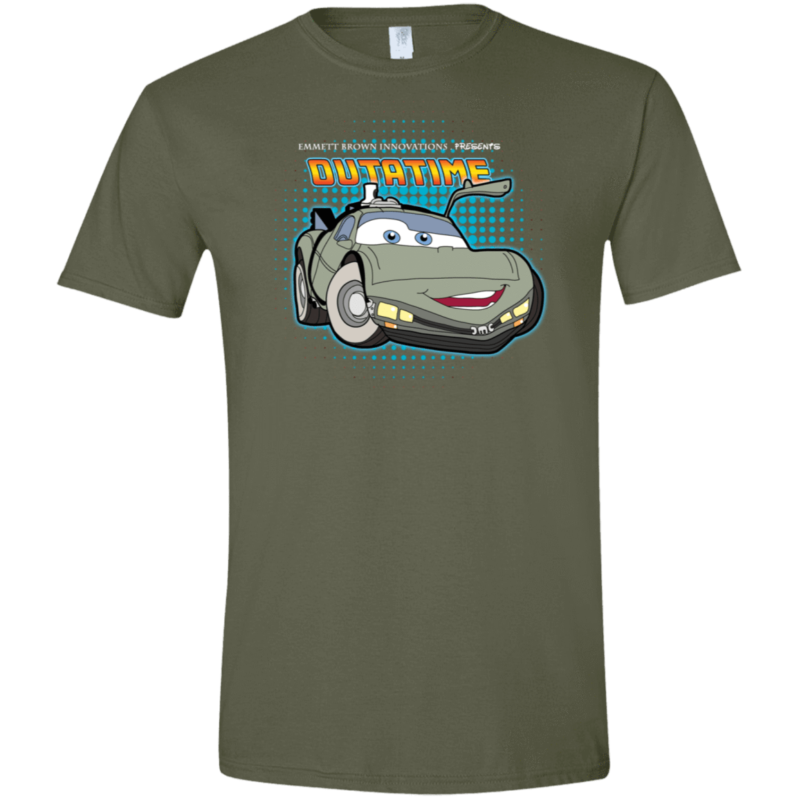 T-Shirts Military Green / S Time McQueen Men's Semi-Fitted Softstyle