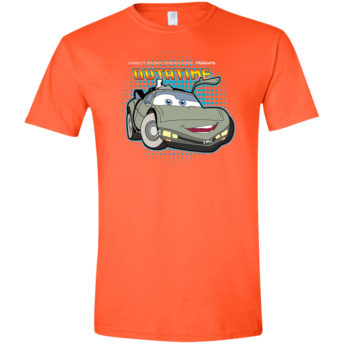 T-Shirts Orange / S Time McQueen Men's Semi-Fitted Softstyle