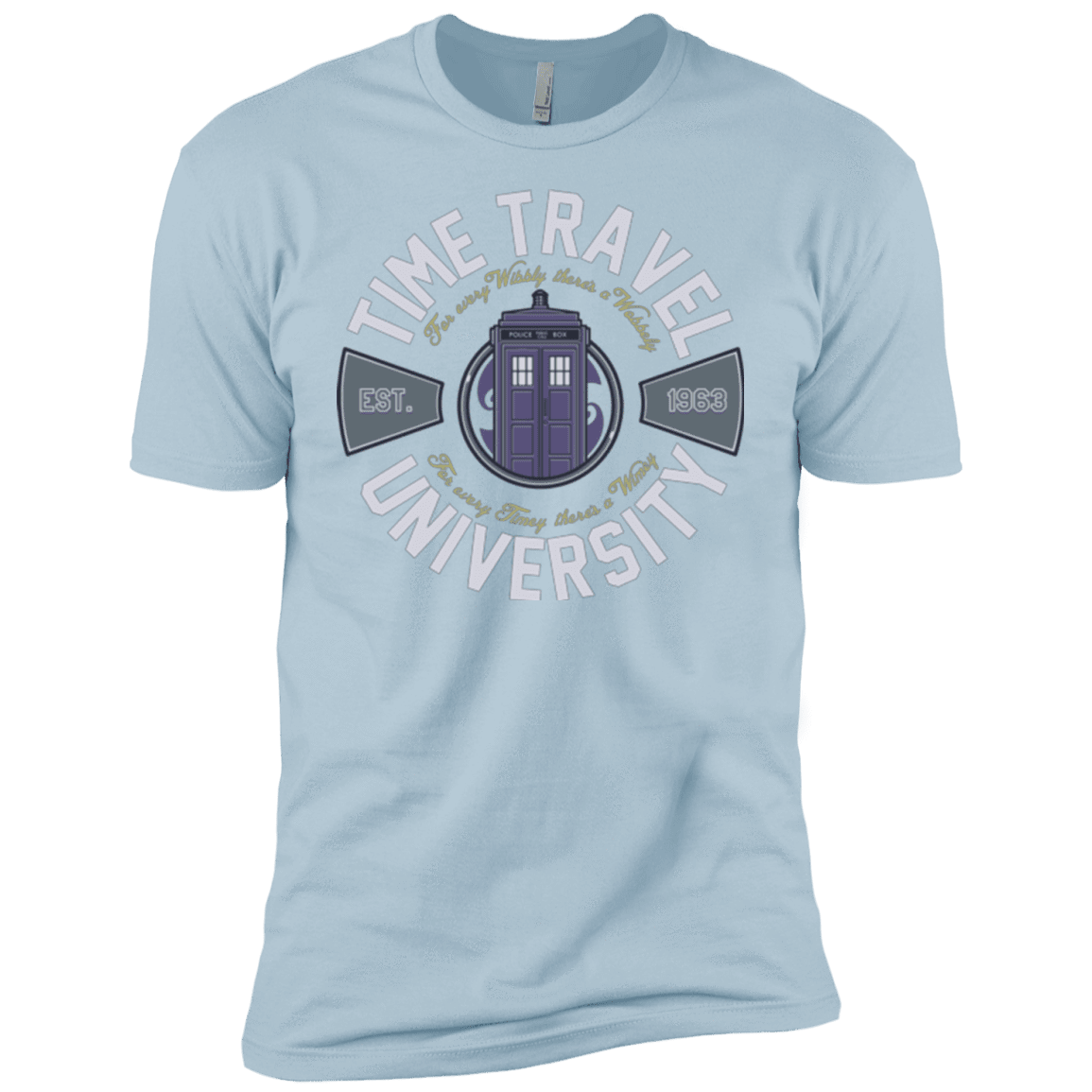 T-Shirts Light Blue / YXS Time Travel University Boys Premium T-Shirt