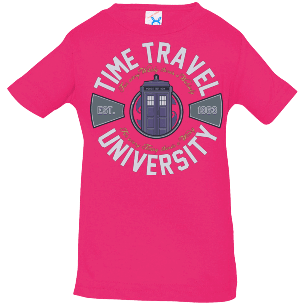 T-Shirts Hot Pink / 6 Months Time Travel University Infant PremiumT-Shirt