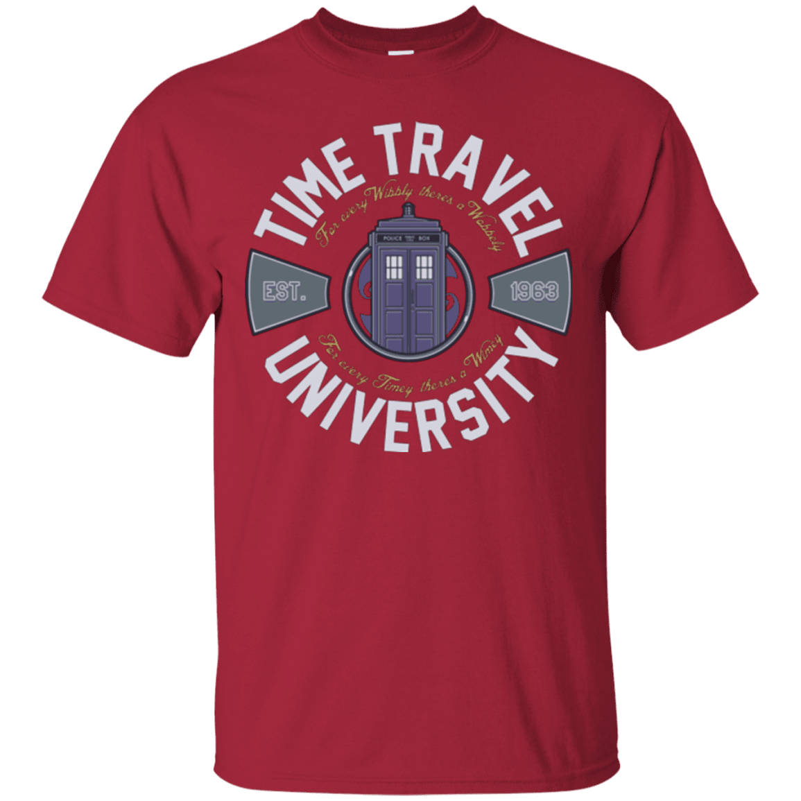 T-Shirts Cardinal / Small Time Travel University T-Shirt
