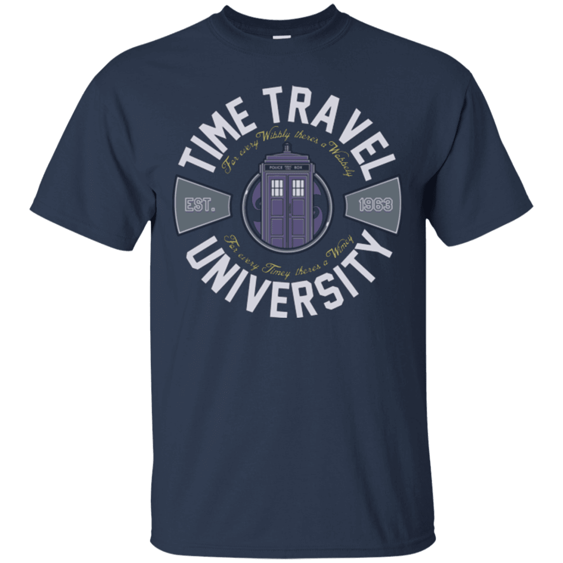 T-Shirts Navy / Small Time Travel University T-Shirt