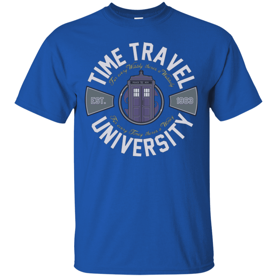 T-Shirts Royal / Small Time Travel University T-Shirt