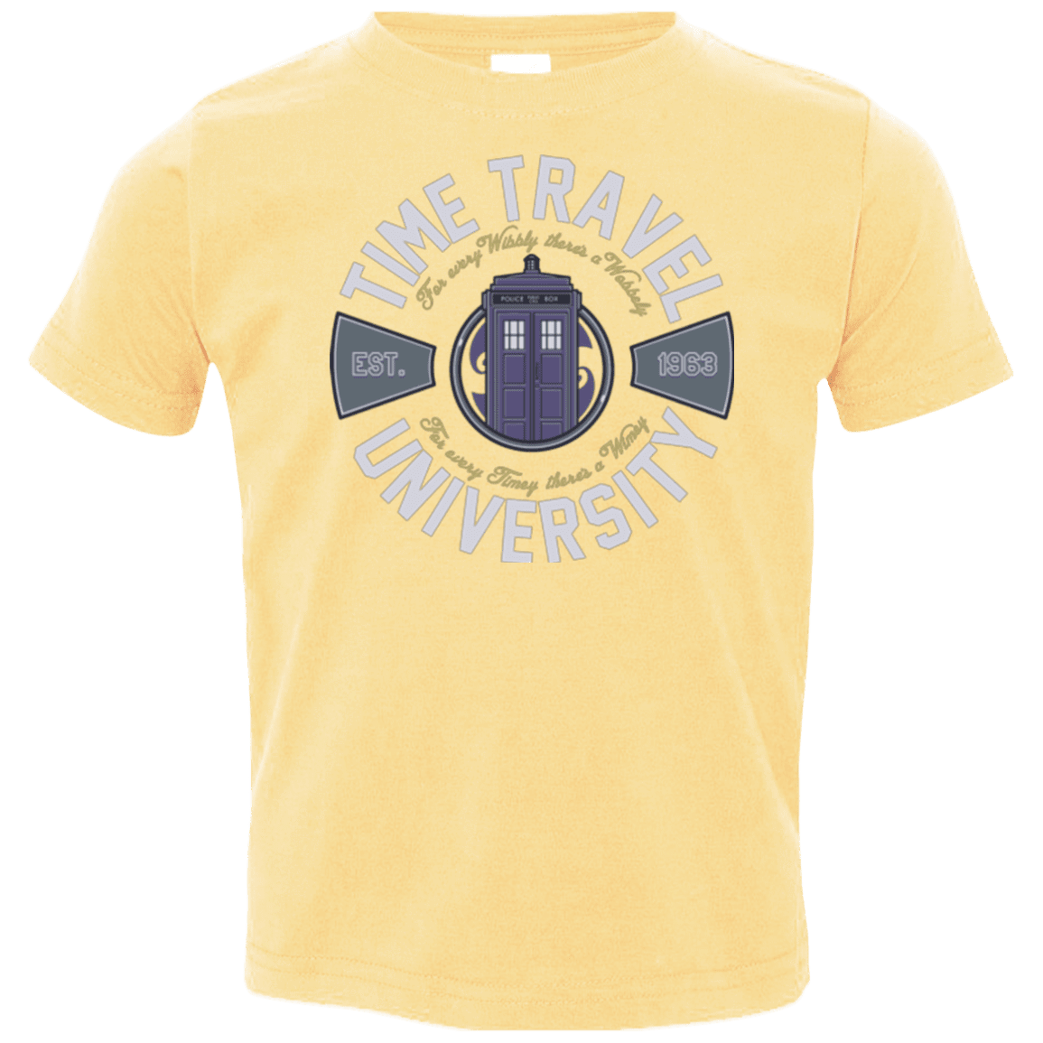 T-Shirts Butter / 2T Time Travel University Toddler Premium T-Shirt