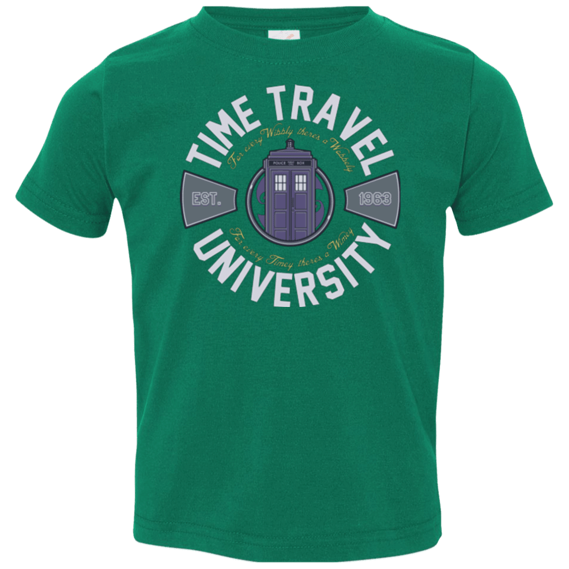 T-Shirts Kelly / 2T Time Travel University Toddler Premium T-Shirt