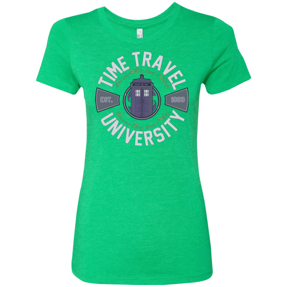 T-Shirts Envy / Small Time Travel University Women's Triblend T-Shirt