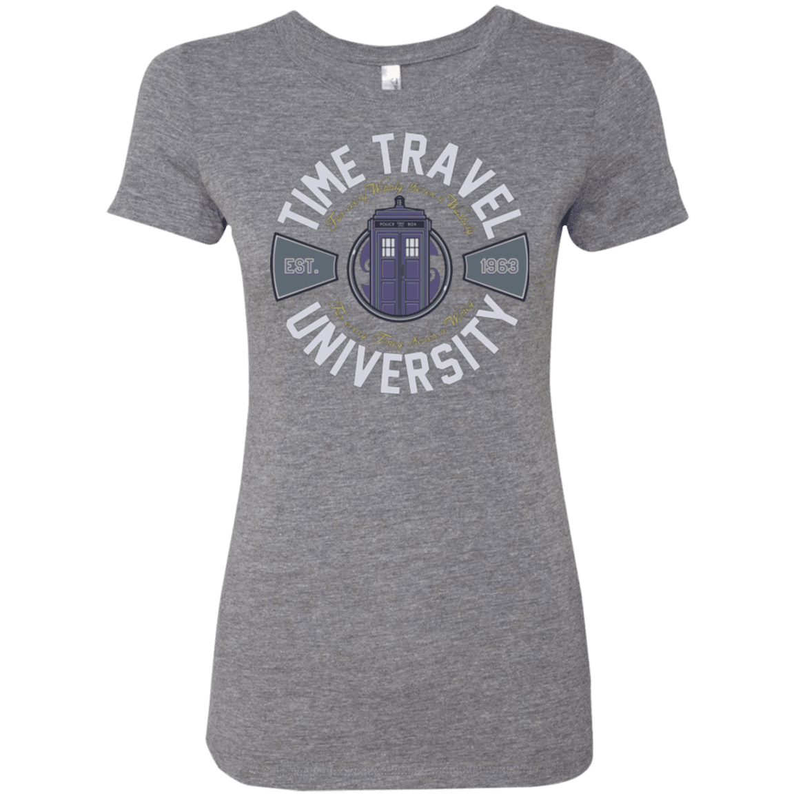 T-Shirts Premium Heather / Small Time Travel University Women's Triblend T-Shirt