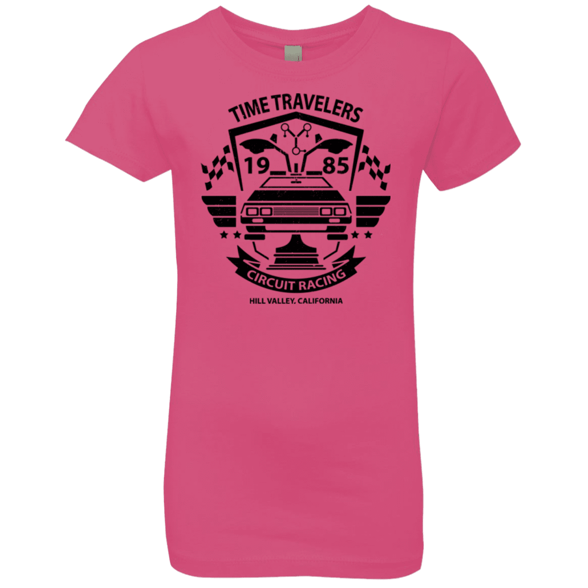 T-Shirts Hot Pink / YXS Time Traveler Circuit Girls Premium T-Shirt