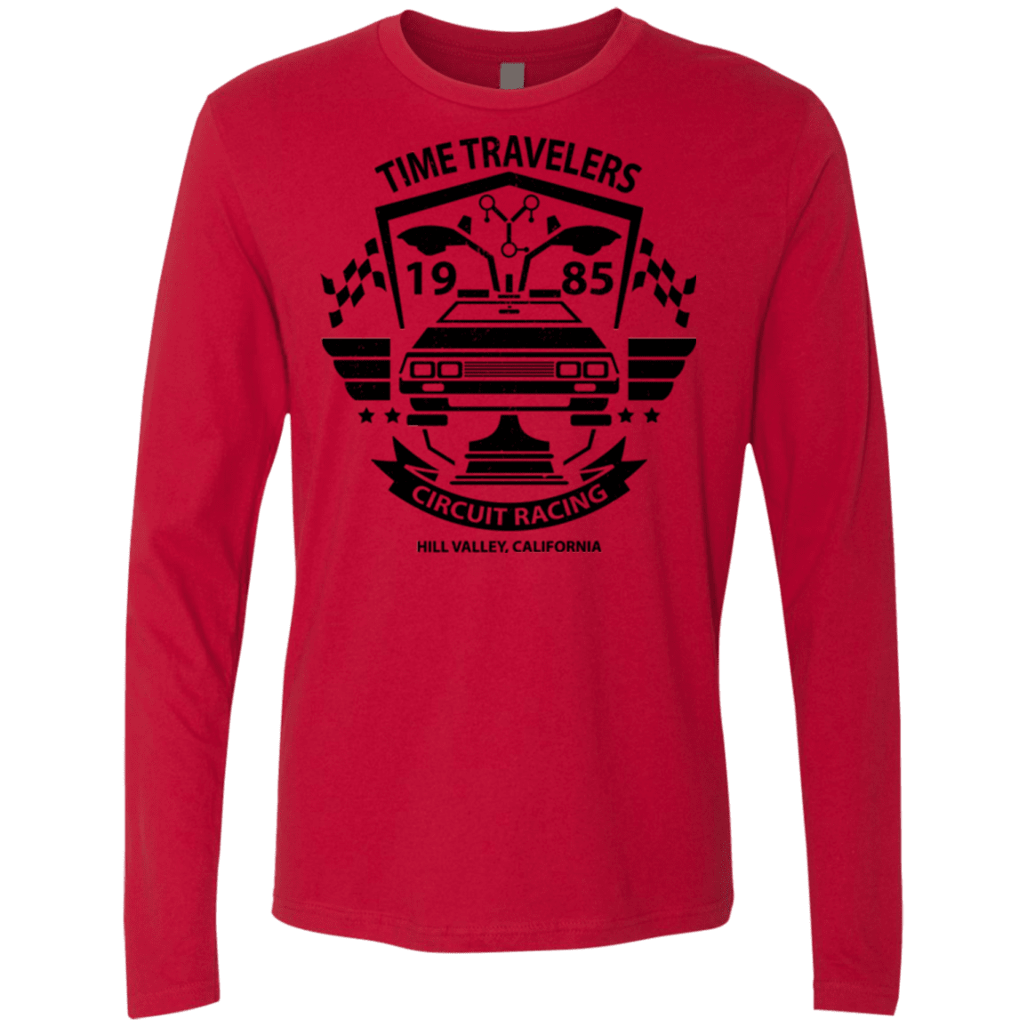 T-Shirts Red / Small Time Traveler Circuit Men's Premium Long Sleeve