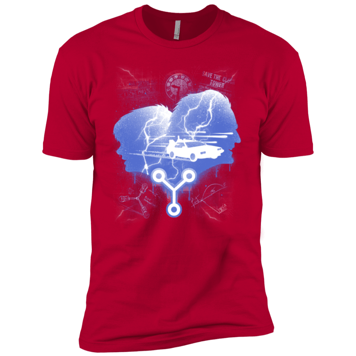 T-Shirts Red / YXS Time Travellers Silhouette Boys Premium T-Shirt