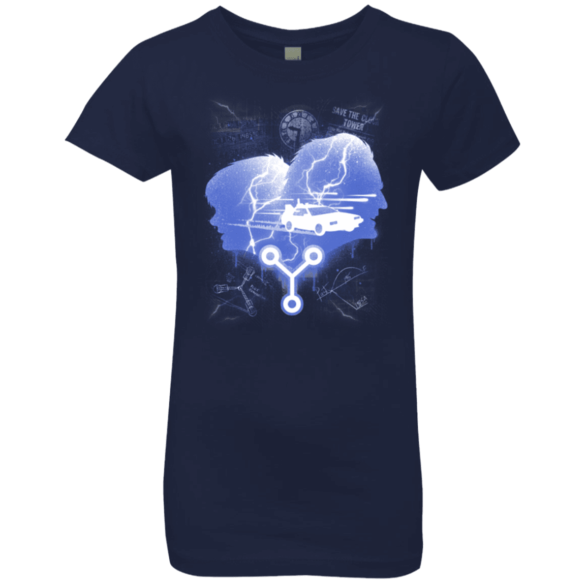 T-Shirts Midnight Navy / YXS Time Travellers Silhouette Girls Premium T-Shirt