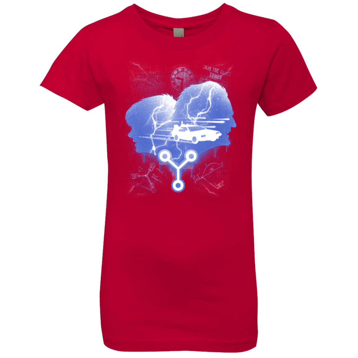 T-Shirts Red / YXS Time Travellers Silhouette Girls Premium T-Shirt