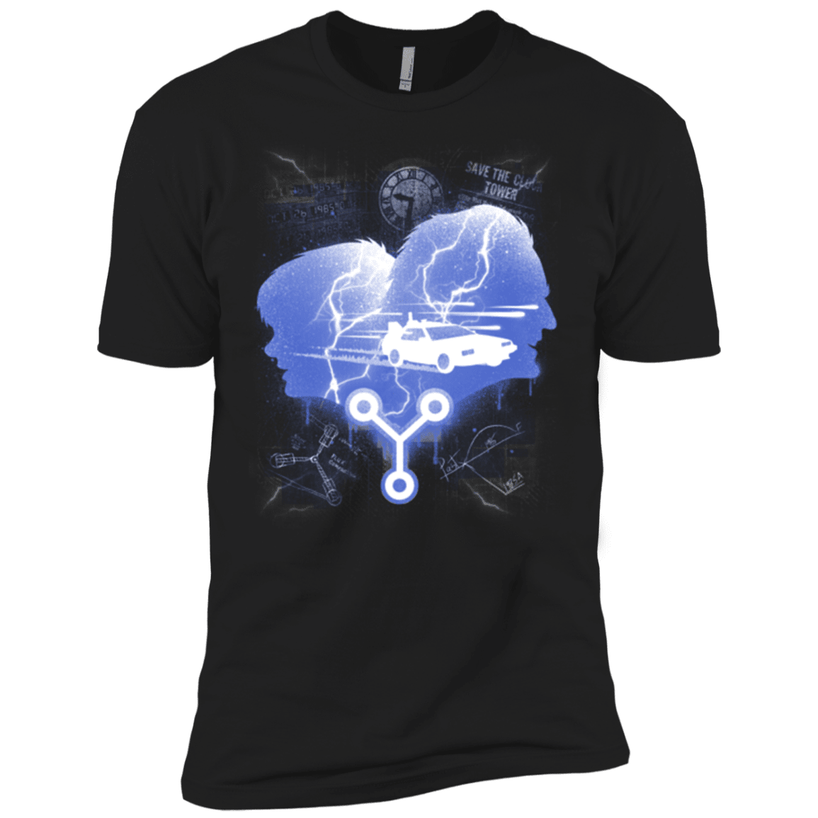 T-Shirts Black / X-Small Time Travellers Silhouette Men's Premium T-Shirt