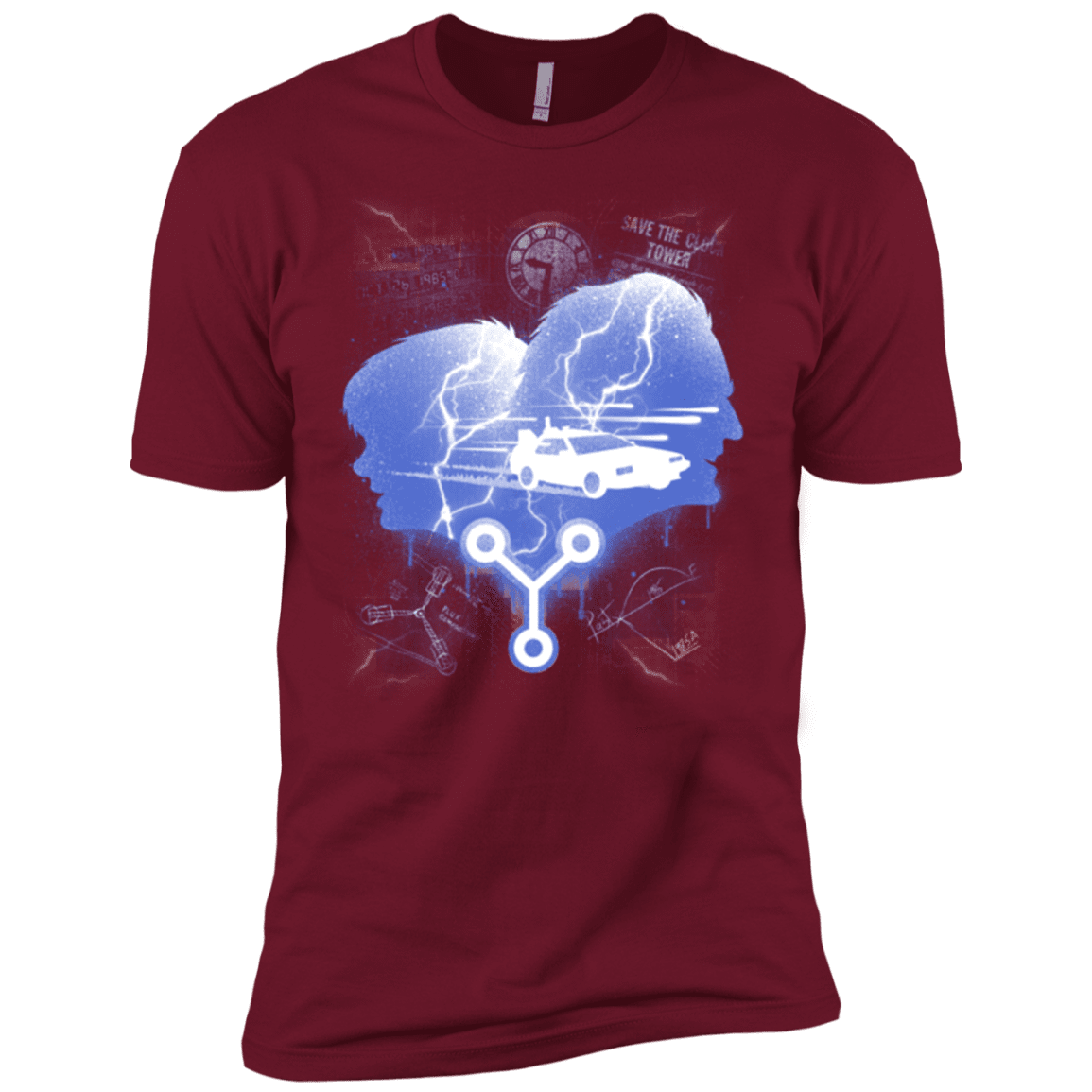 T-Shirts Cardinal / X-Small Time Travellers Silhouette Men's Premium T-Shirt