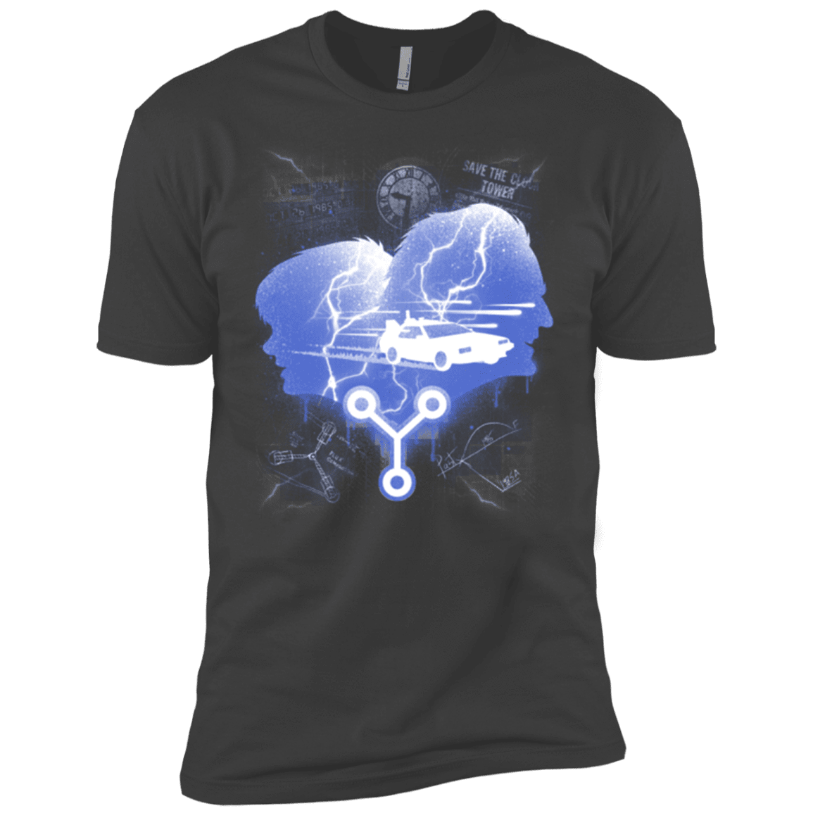 T-Shirts Heavy Metal / X-Small Time Travellers Silhouette Men's Premium T-Shirt