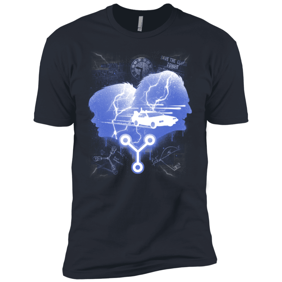 T-Shirts Indigo / X-Small Time Travellers Silhouette Men's Premium T-Shirt