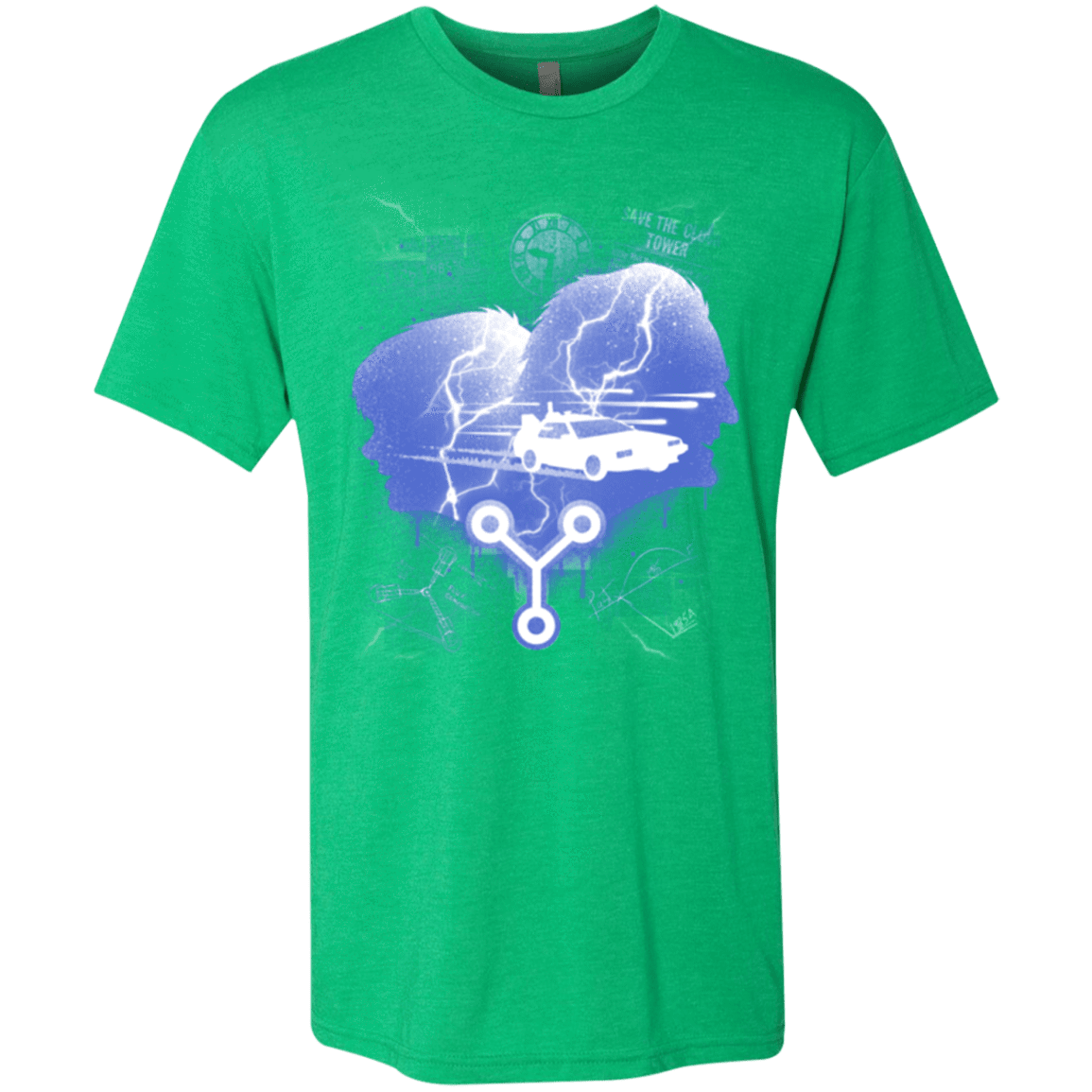 T-Shirts Envy / Small Time Travellers Silhouette Men's Triblend T-Shirt