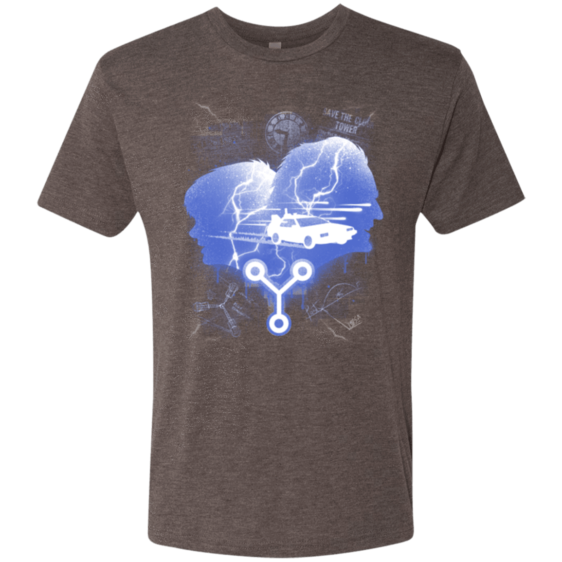 T-Shirts Macchiato / Small Time Travellers Silhouette Men's Triblend T-Shirt