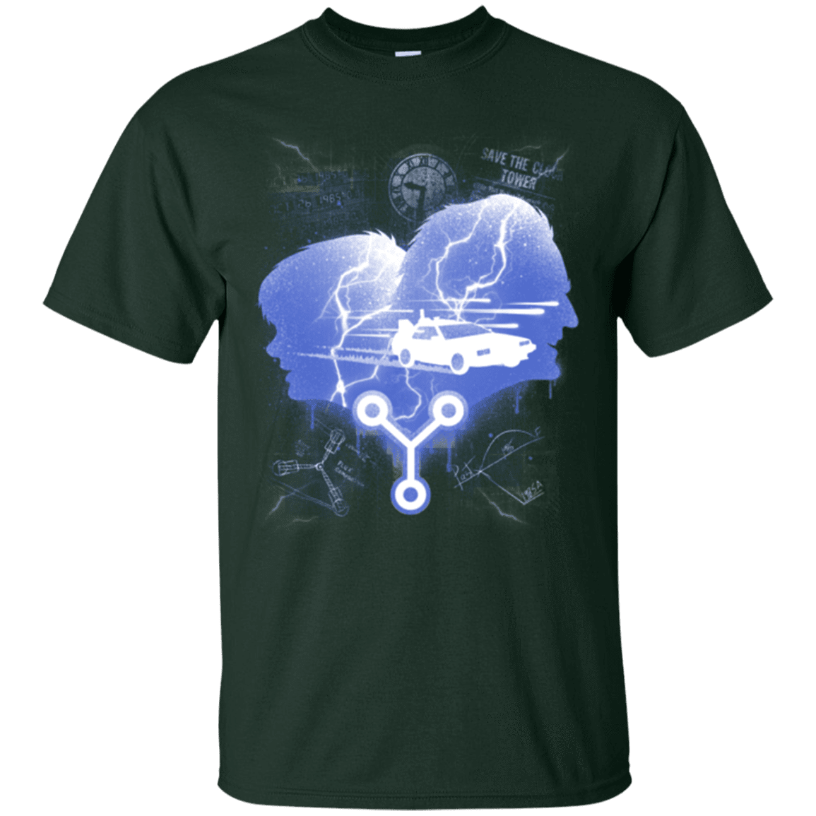 T-Shirts Forest Green / Small Time Travellers Silhouette T-Shirt