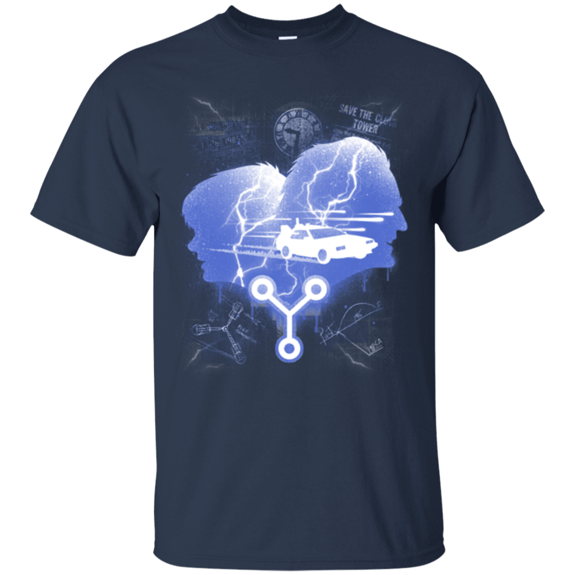 T-Shirts Navy / Small Time Travellers Silhouette T-Shirt