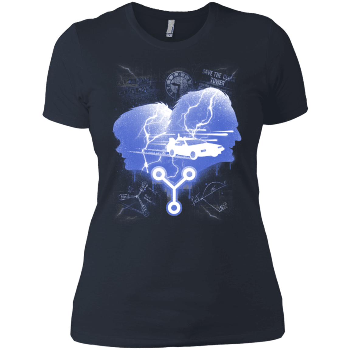 T-Shirts Indigo / X-Small Time Travellers Silhouette Women's Premium T-Shirt
