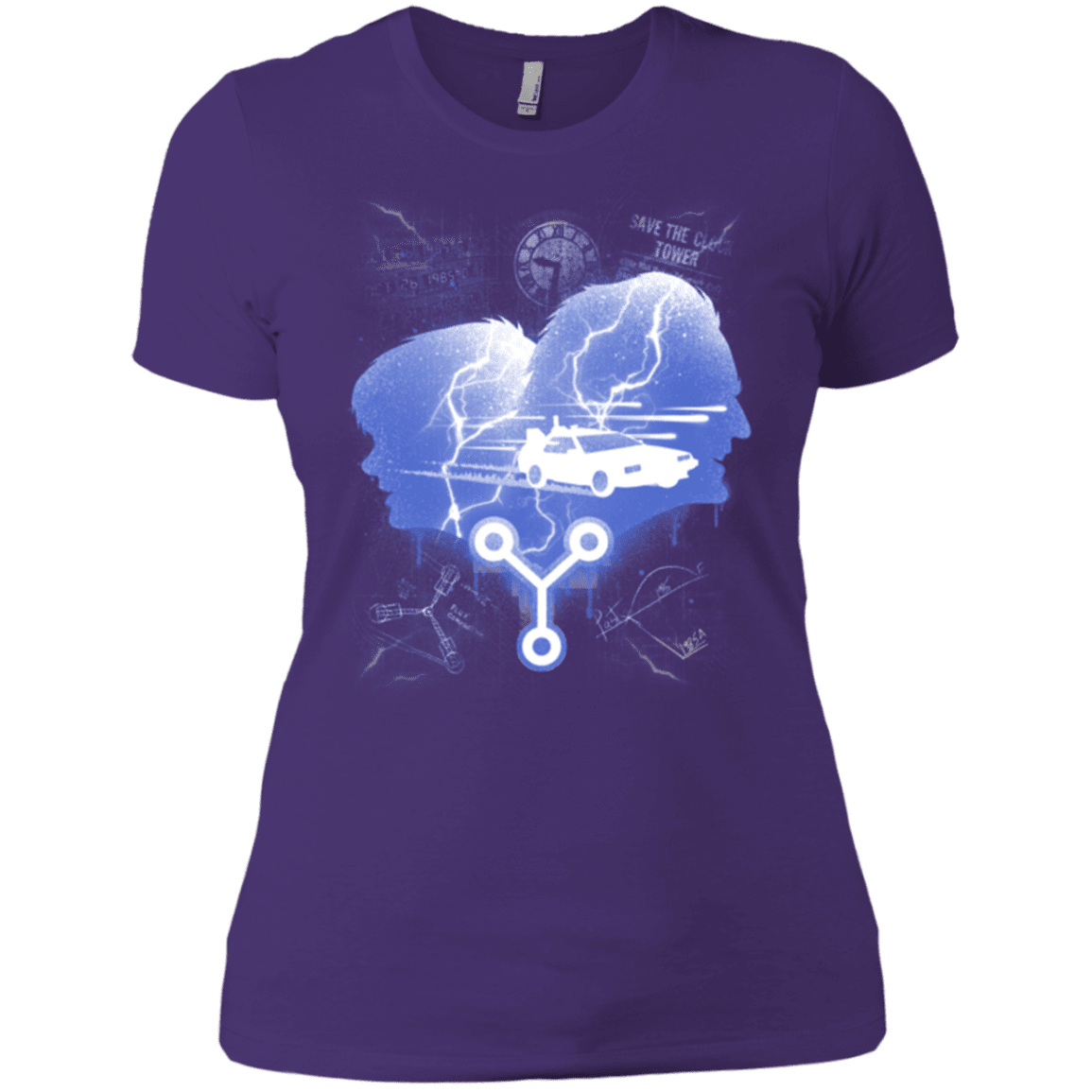 T-Shirts Purple / X-Small Time Travellers Silhouette Women's Premium T-Shirt