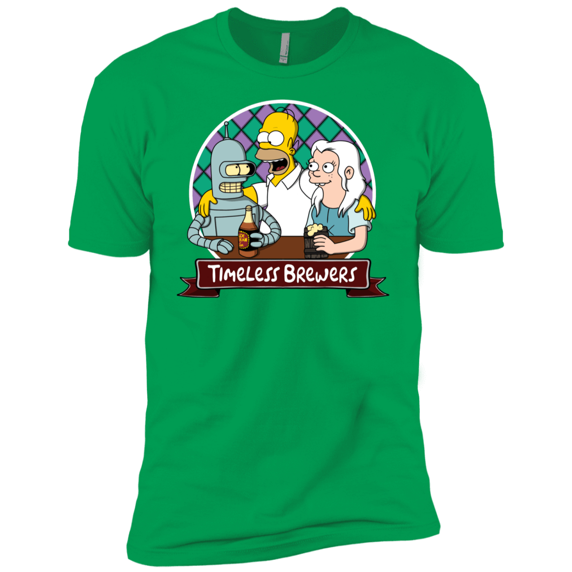 T-Shirts Kelly Green / YXS Timeless Brewers Boys Premium T-Shirt