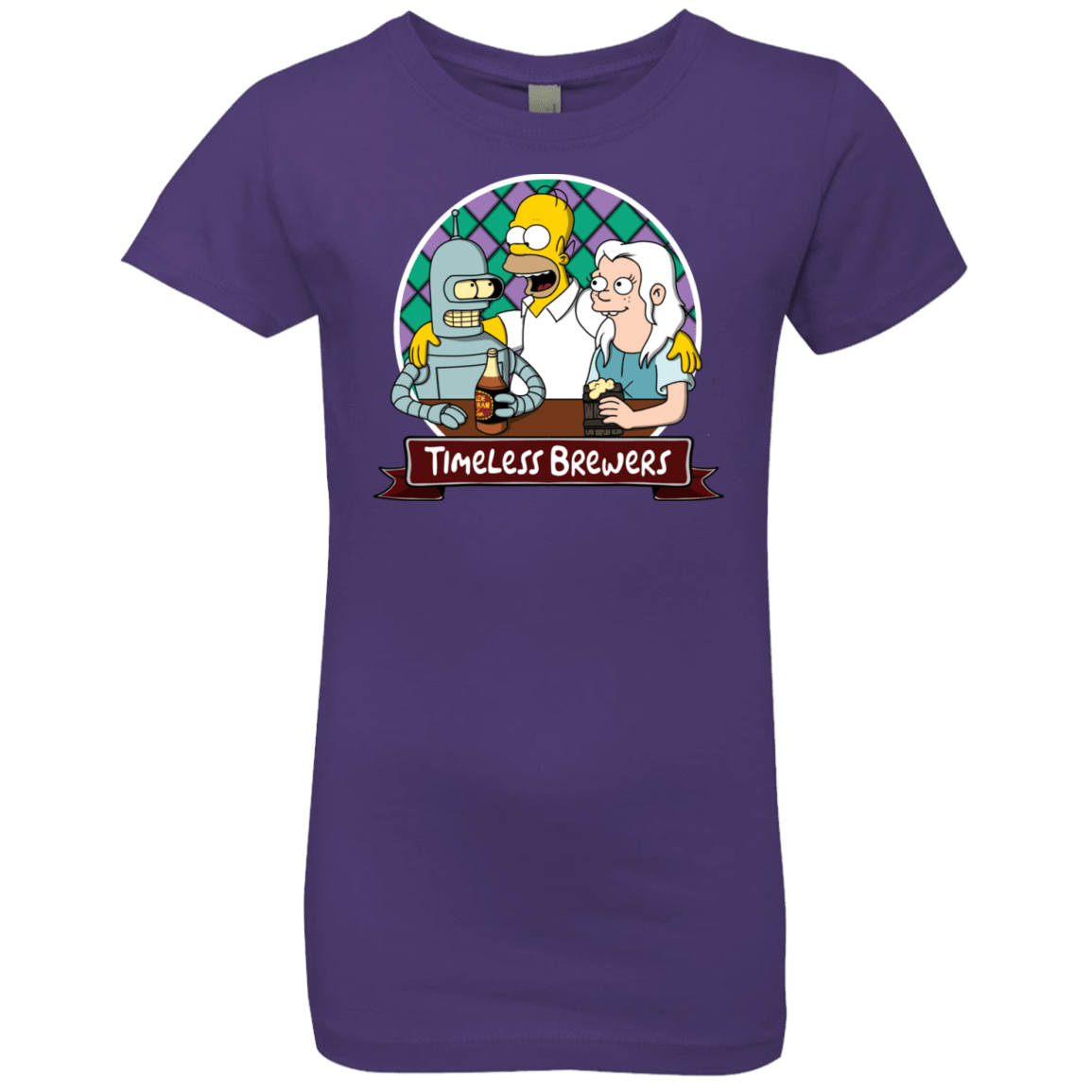 T-Shirts Purple Rush / YXS Timeless Brewers Girls Premium T-Shirt