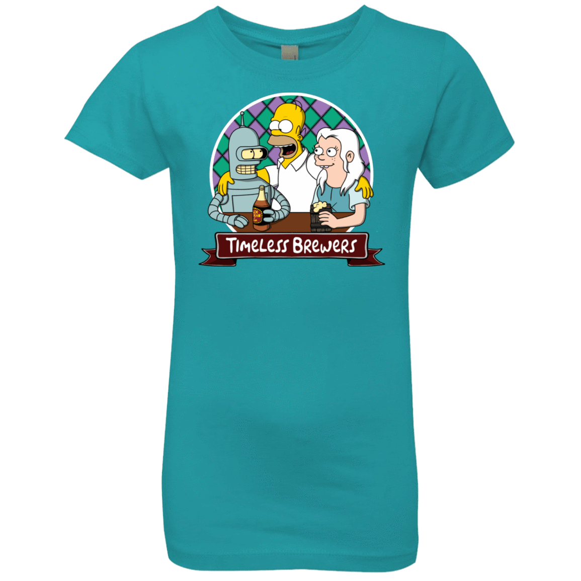 T-Shirts Tahiti Blue / YXS Timeless Brewers Girls Premium T-Shirt