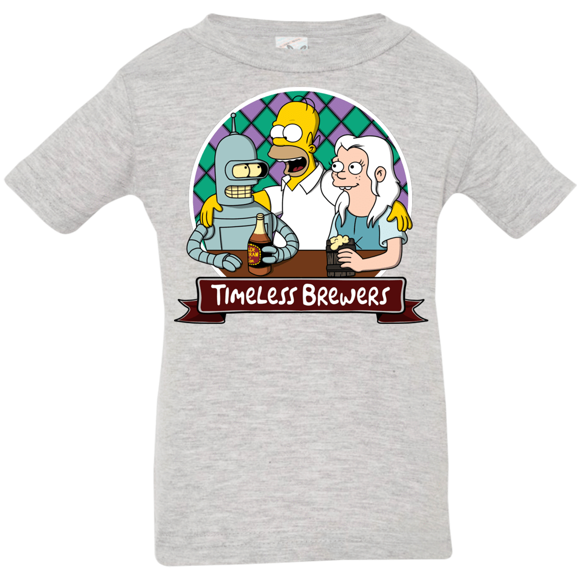 T-Shirts Heather Grey / 6 Months Timeless Brewers Infant Premium T-Shirt