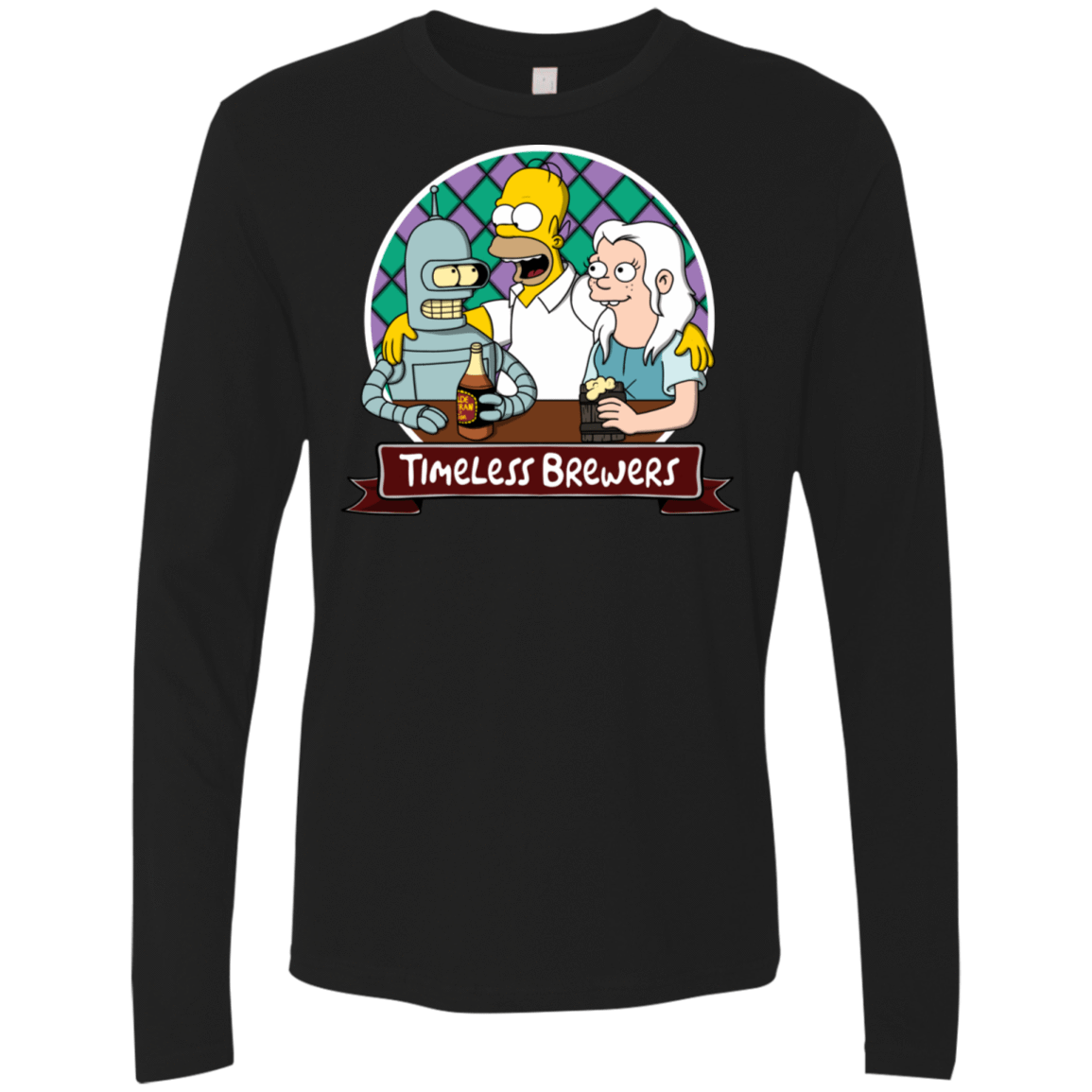 T-Shirts Black / S Timeless Brewers Men's Premium Long Sleeve