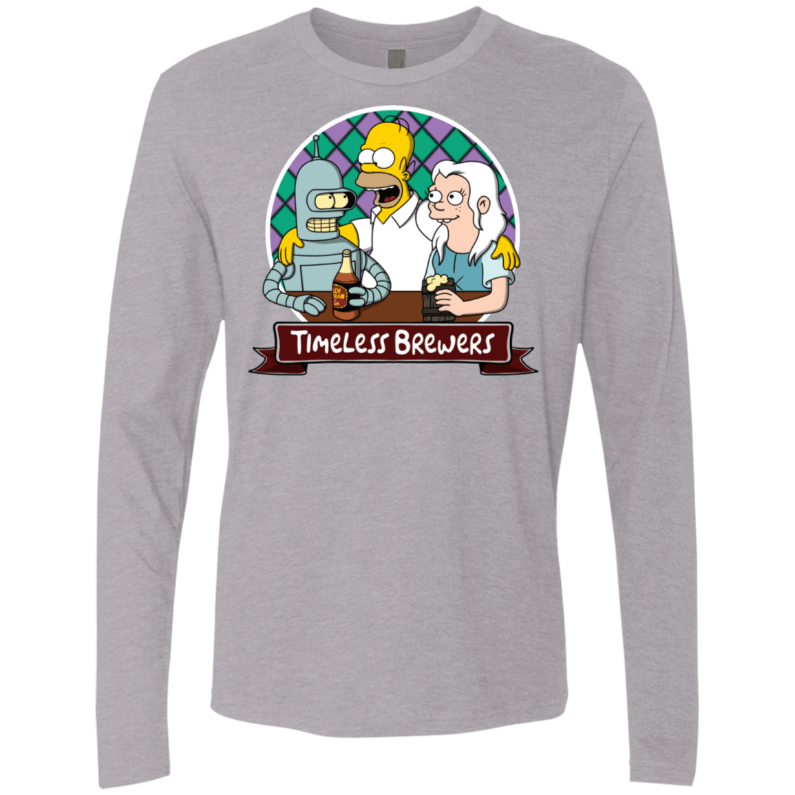 T-Shirts Heather Grey / S Timeless Brewers Men's Premium Long Sleeve
