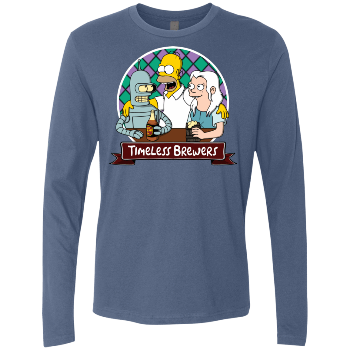 T-Shirts Indigo / S Timeless Brewers Men's Premium Long Sleeve