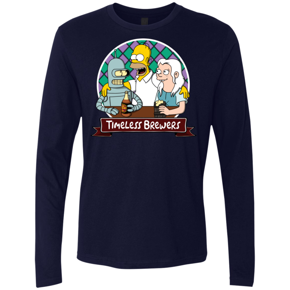 T-Shirts Midnight Navy / S Timeless Brewers Men's Premium Long Sleeve