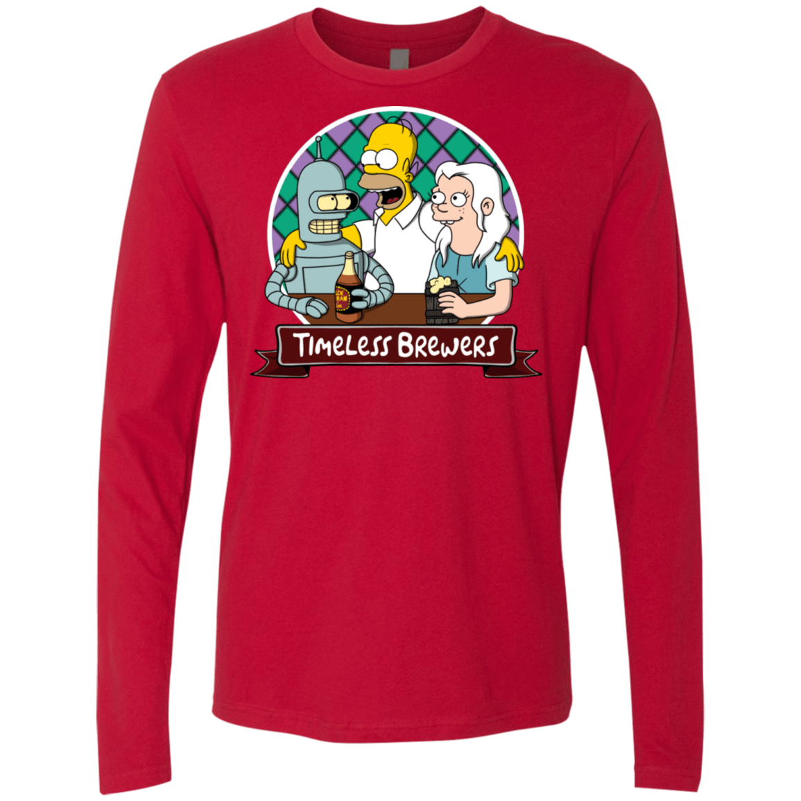 T-Shirts Red / S Timeless Brewers Men's Premium Long Sleeve