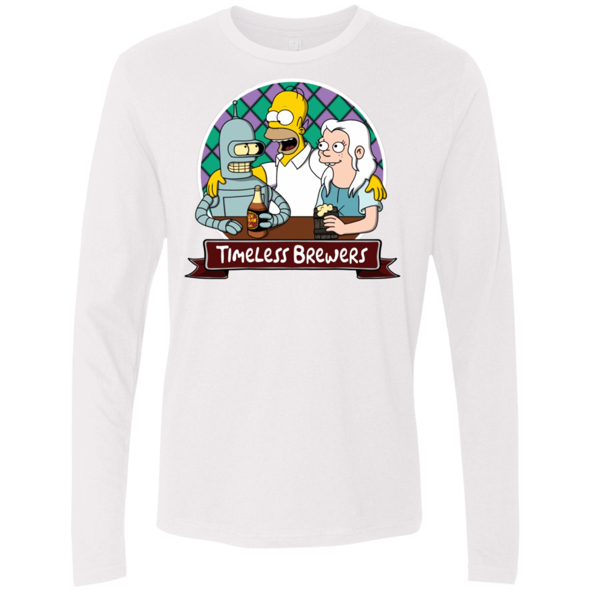 T-Shirts White / S Timeless Brewers Men's Premium Long Sleeve