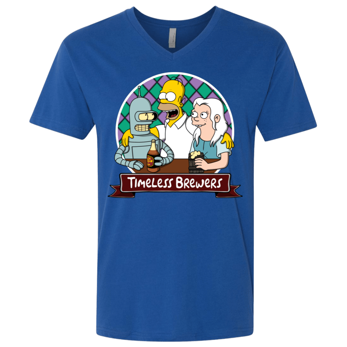T-Shirts Royal / X-Small Timeless Brewers Men's Premium V-Neck