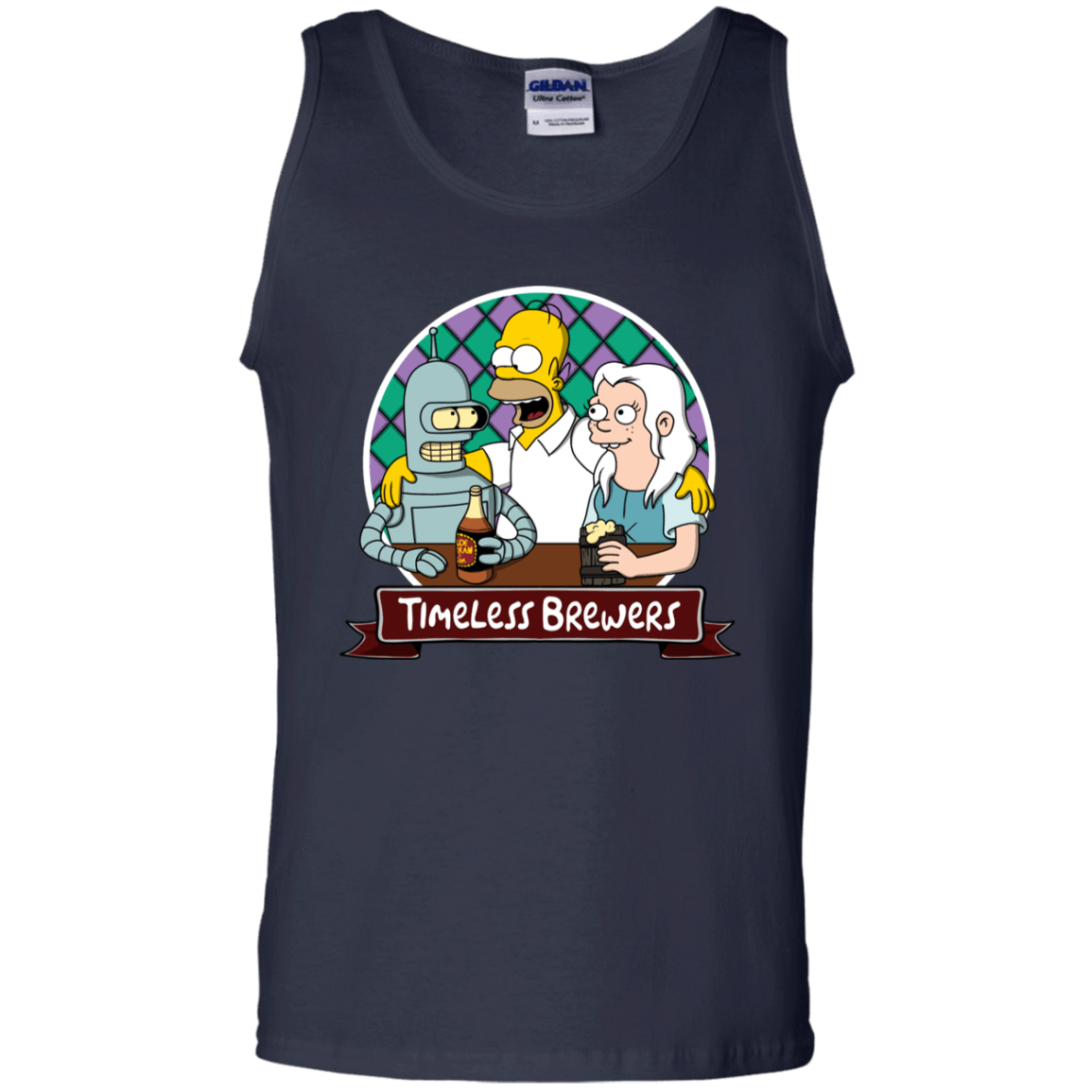 T-Shirts Navy / S Timeless Brewers Men's Tank Top