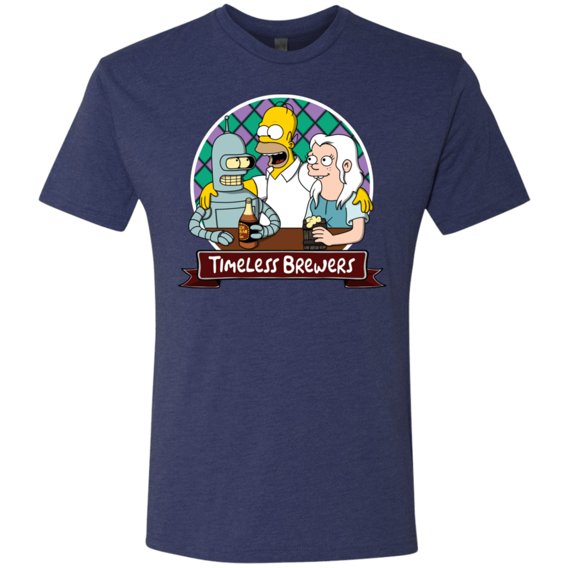 T-Shirts Vintage Navy / S Timeless Brewers Men's Triblend T-Shirt