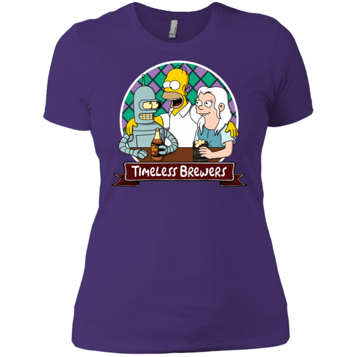 T-Shirts Purple Rush/ / X-Small Timeless Brewers Women's Premium T-Shirt