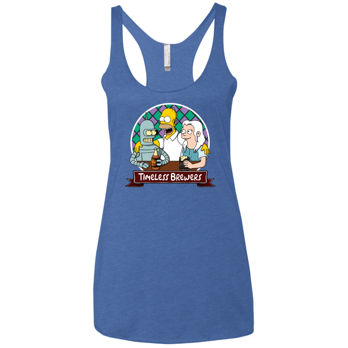 T-Shirts Vintage Royal / X-Small Timeless Brewers Women's Triblend Racerback Tank