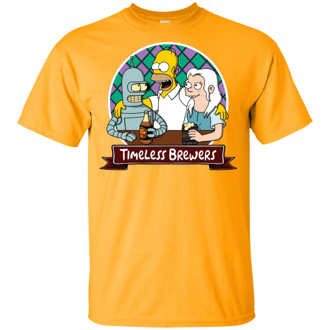 T-Shirts Gold / YXS Timeless Brewers Youth T-Shirt