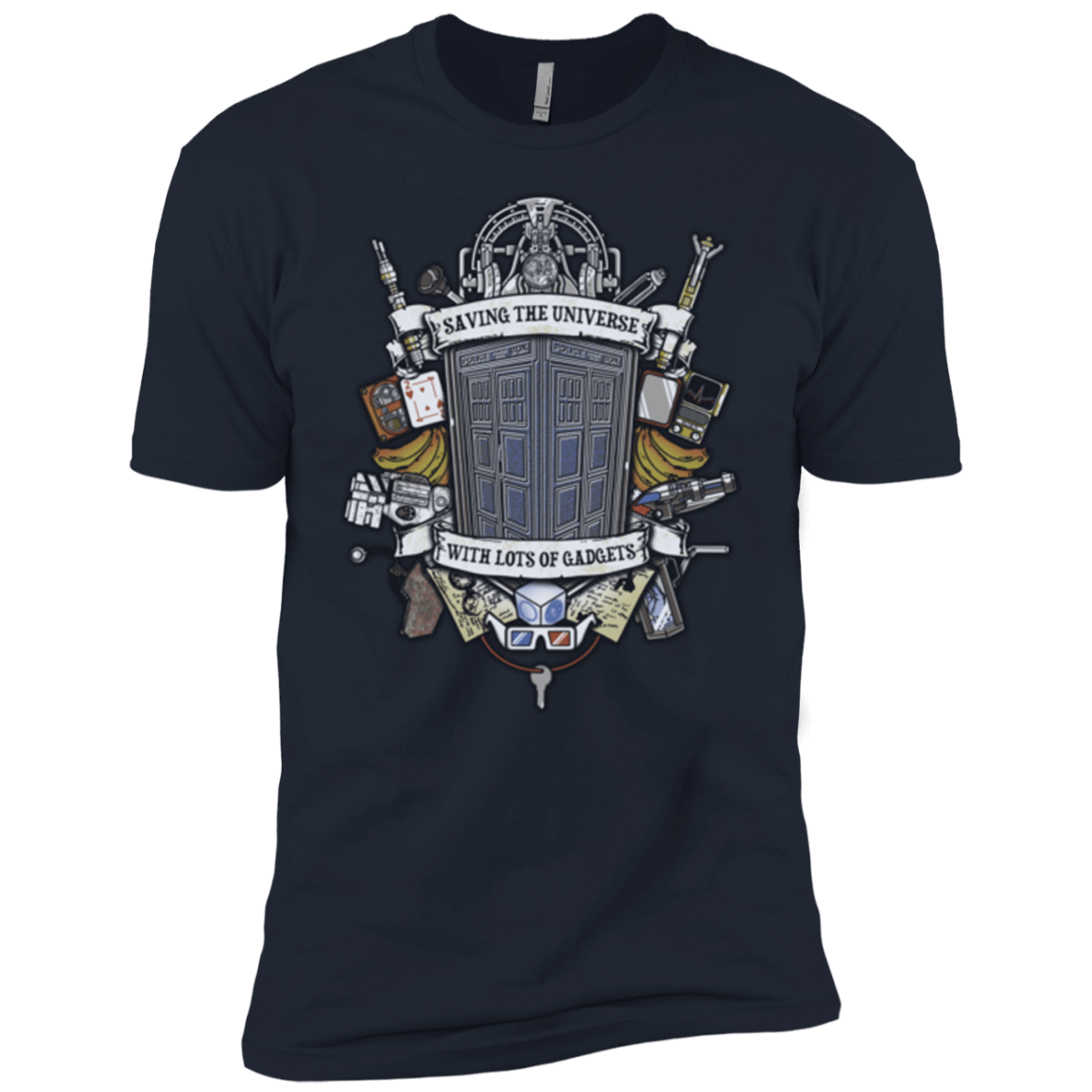 T-Shirts Midnight Navy / YXS Timelord Crest Boys Premium T-Shirt