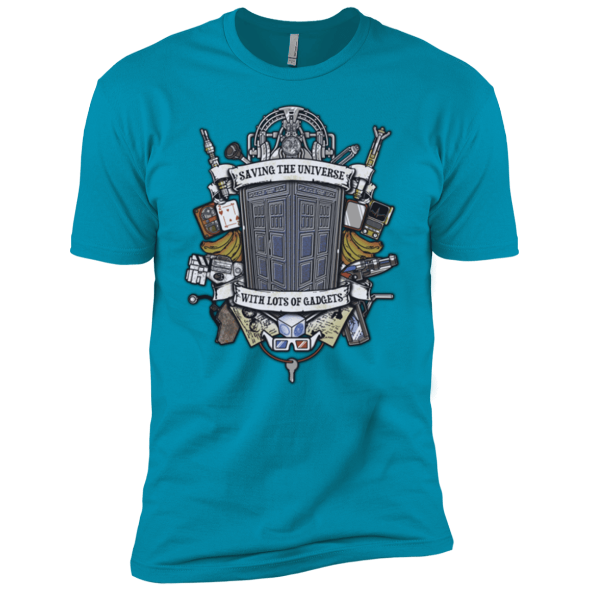 T-Shirts Turquoise / YXS Timelord Crest Boys Premium T-Shirt