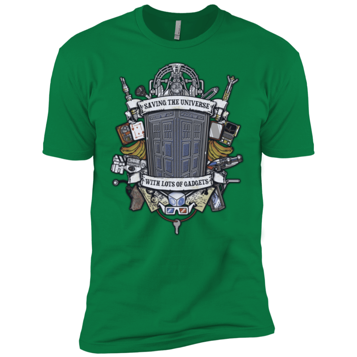 T-Shirts Kelly Green / X-Small Timelord Crest Men's Premium T-Shirt